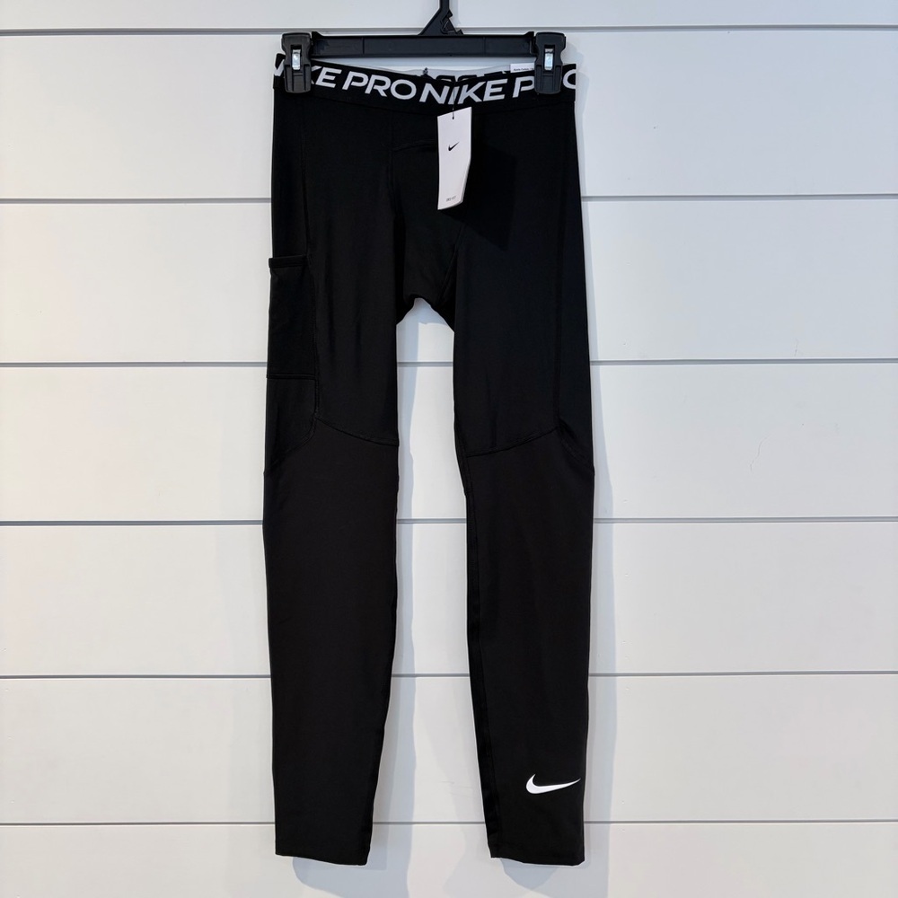 Nike Pro Dri-FIT Kids XL Black Compression Leggings NWT Athletic - Picture 3 of 7